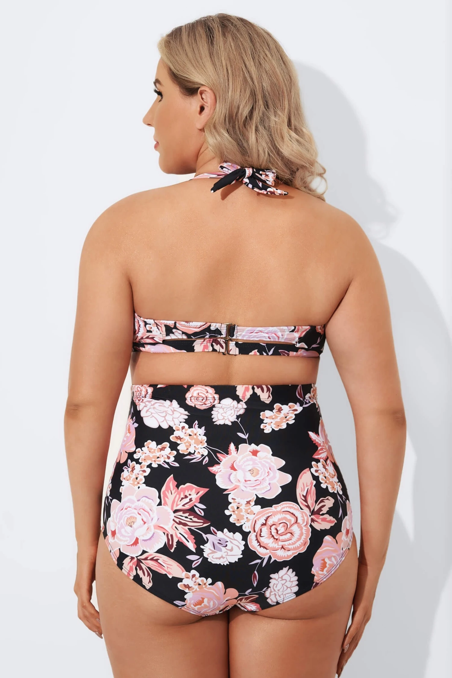 Multi Pattern Halter High Waist Bikini Set 2 Multi Pattern Halter High Waist Bikini Set - Image 2