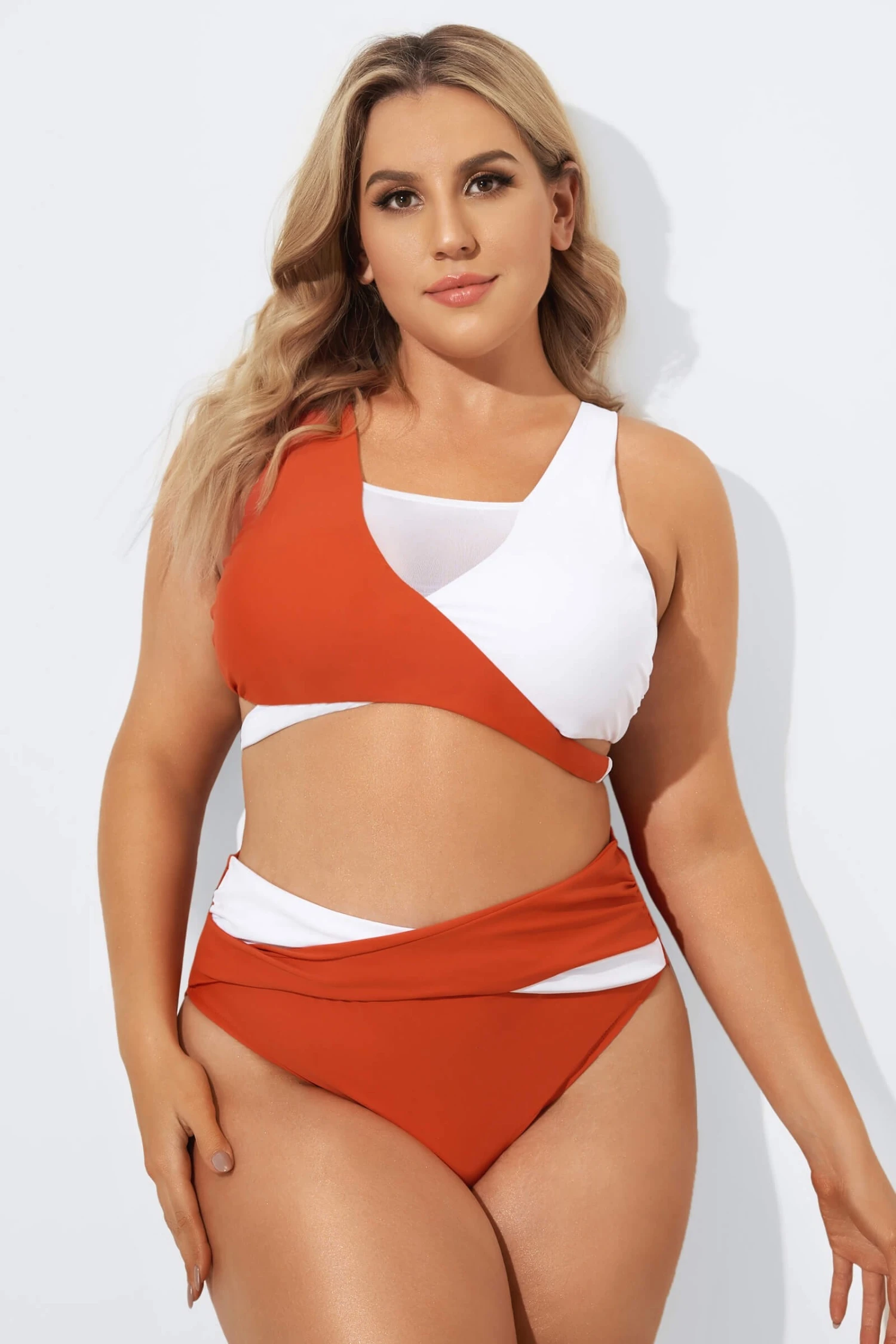 Red & White Wrap Fashion Bikini Set For Lady 3 Red & White Wrap Fashion Bikini Set For Lady - Image 3