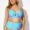 Tie Dye Sexy Underwire Bikini Set For Women