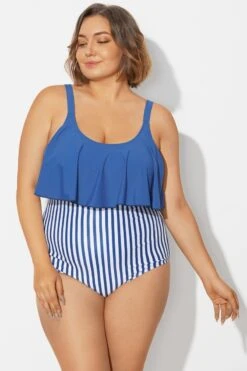 Navy Sexy Scoop Adjustable Straps Bikini Top -Trendy Bikini Set Sales Store b debk063012 5