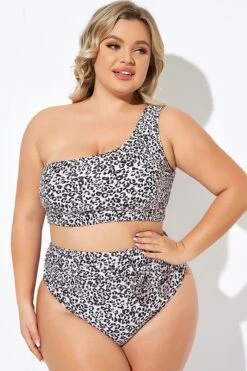 Leopard Print One Shoulder Women Bikini Top -Trendy Bikini Set Sales Store b debk136001 4