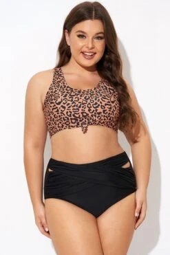 Leopard Print Scoop Neck Front Women Bikini Top 9 Leopard Print Scoop Neck Front Women Bikini Top -Trendy Bikini Set Sales Store b debk148002 4