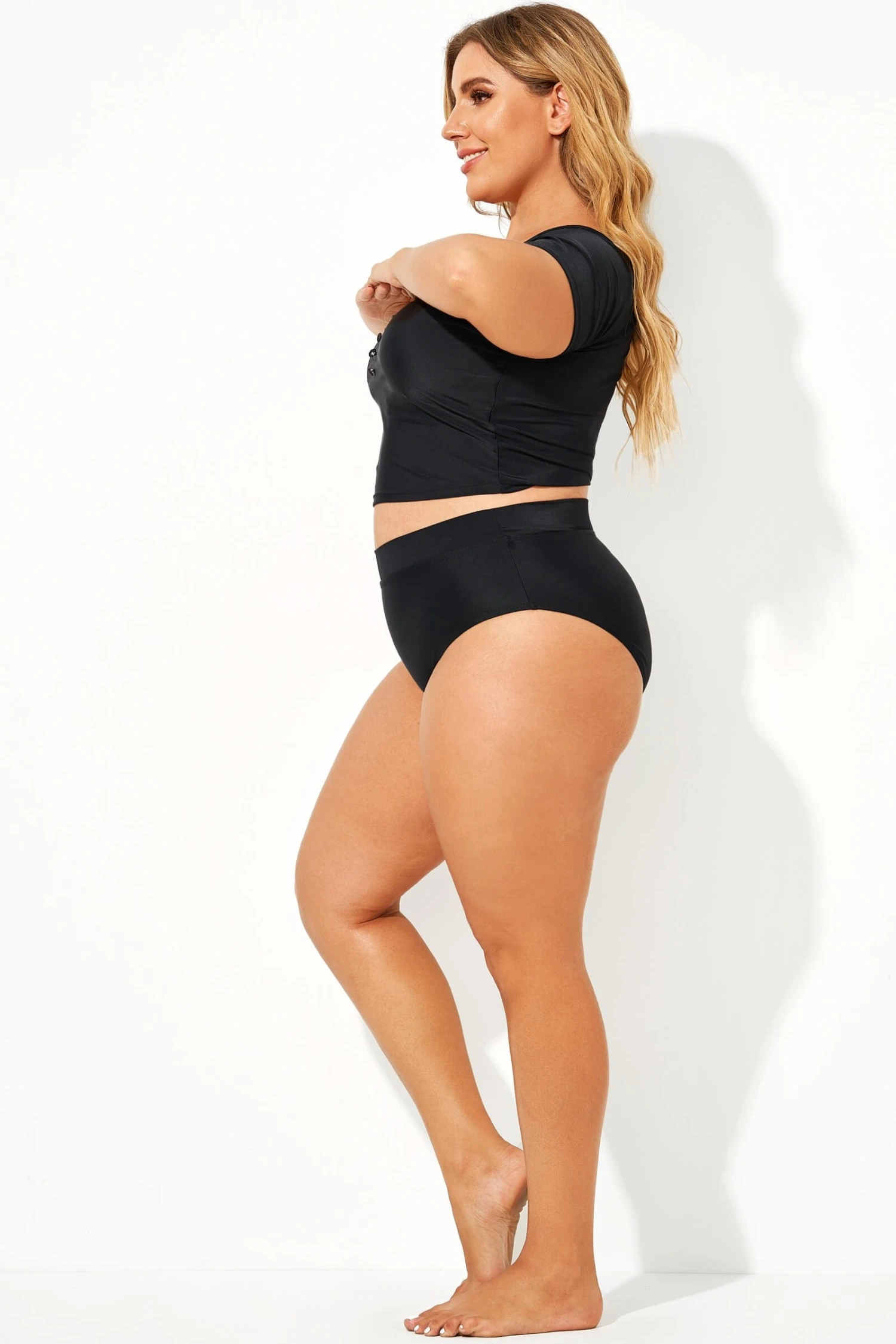 Black Elegant High Waist Women Brief 3 Black Elegant High Waist Women Brief - Image 3