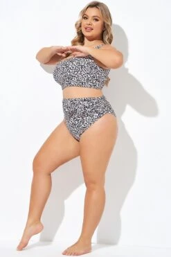 Leopard Print Tie Front Swim Shorts Bottoms -Trendy Bikini Set Sales Store b debt049003 3