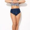 Striped Tie Front Women Bikini Bottom