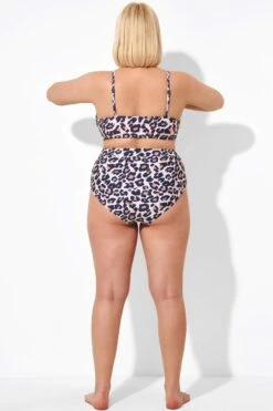 Leopard Mesh High Waisted Swim Bottoms 6 Leopard Mesh High Waisted Swim Bottoms -Trendy Bikini Set Sales Store b debt051001 3