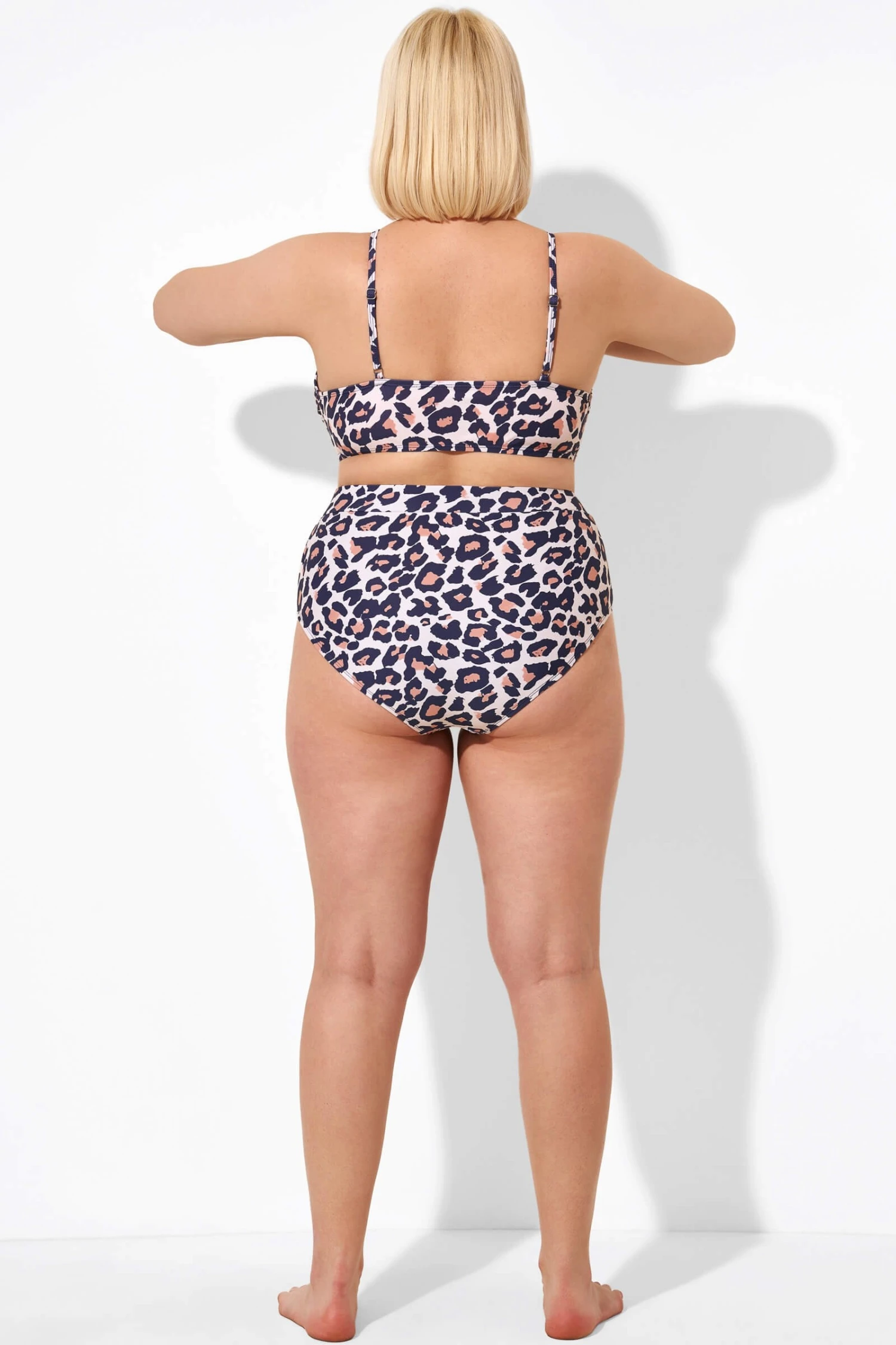 Leopard Mesh High Waisted Swim Bottoms 3 Leopard Mesh High Waisted Swim Bottoms - Image 3