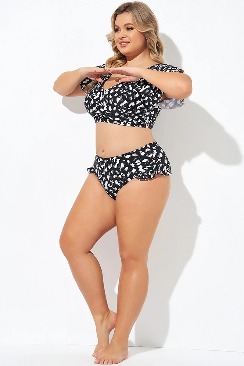 High Rise Frill Detail Bikini Bottom 3 High Rise Frill Detail Bikini Bottom - Image 3