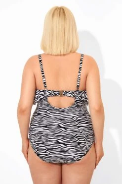 Zebra Print Scoopneck Sexy One Piece Swimsuit 8 Zebra Print Scoopneck Sexy One Piece Swimsuit -Trendy Bikini Set Sales Store b deop109001 2