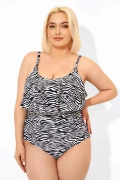 Zebra Print Scoopneck Sexy One Piece Swimsuit 11 Zebra Print Scoopneck Sexy One Piece Swimsuit -Trendy Bikini Set Sales Store b deop109001 6