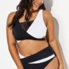 Colorblock Stylish Women Wrap Swimsuits Bikini Set
