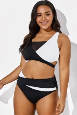 Colorblock Stylish Women Wrap Swimsuits Bikini Set -Trendy Bikini Set Sales Store b sfbk1911029 4