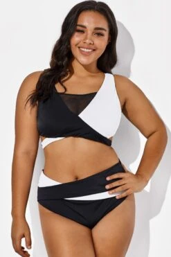 Colorblock Stylish Women Wrap Swimsuits Bikini Set -Trendy Bikini Set Sales Store b sfbk1911029 6